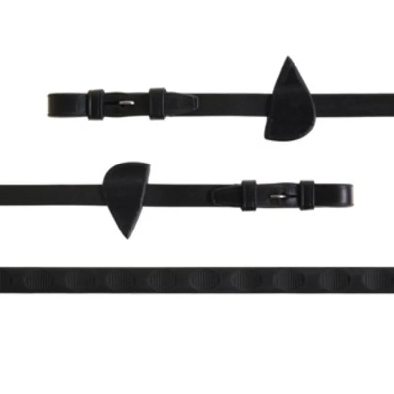 Country Direct Thumb Grip Reins Black-1